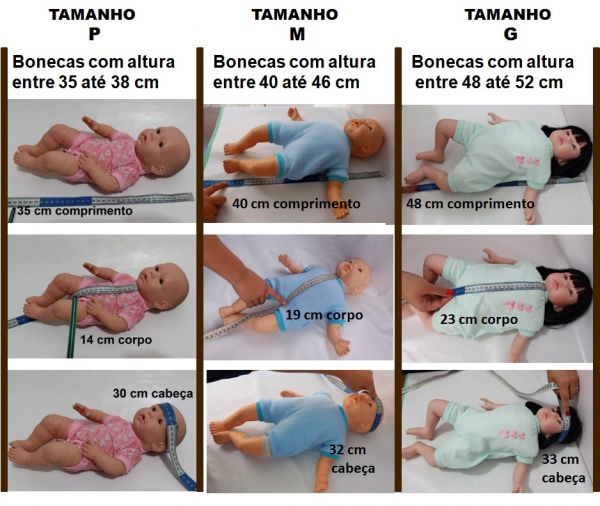 Roupinhas para Boneca Bebê Reborn em Tricô M, G