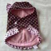 .Vestido de inverno forrado com Soft para cachorros e gatos
