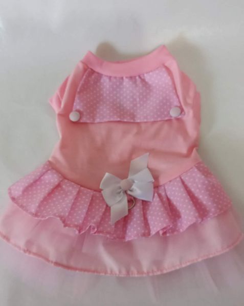 .Vestido Tifani Rosa para cães e gatos