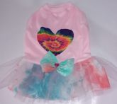 .Vestido Tie-Dye para cães e gatos