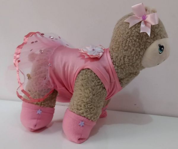 Roupinha bailarina para pelúcias CRIAMIGOS
