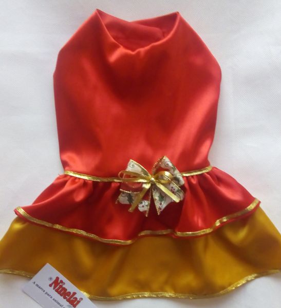 Vestido de Natal para cachorros e gatos