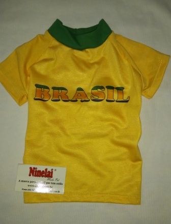 1 Camiseta Brasil para cachorros e gatos