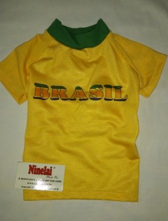 1 Camiseta Brasil para cachorros e gatos