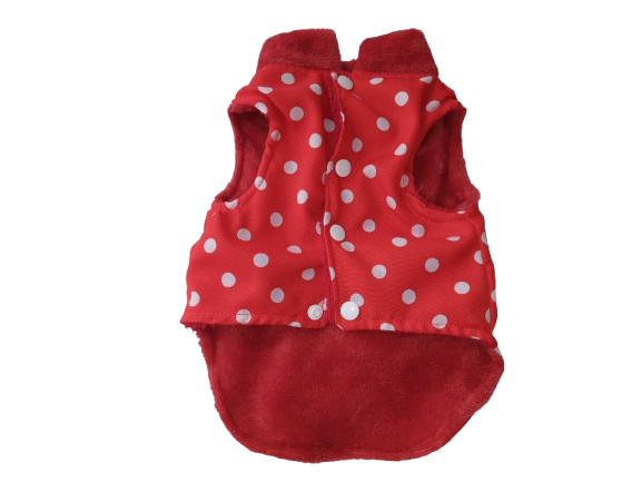 Colete bolinhas de inverno para cachorros e gatos