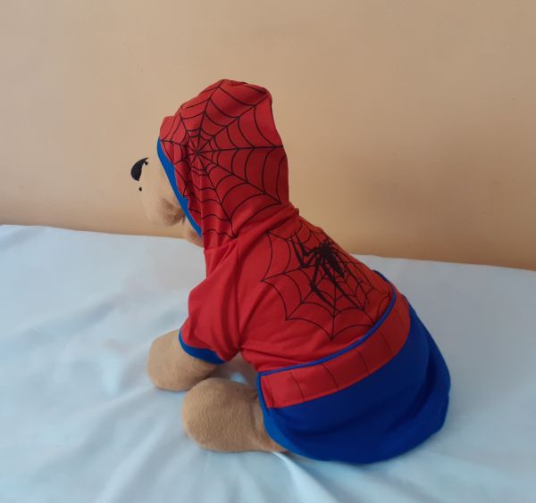 Fantasia Heroi Aranha para Cachorros e Gatos