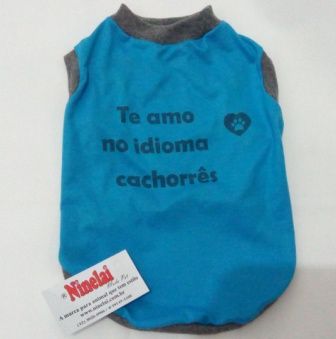 Camiseta Idioma Cachorrês para cachorros