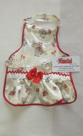 .Vestido Didi para cães e gatos Tamanhos do 00 ao 8