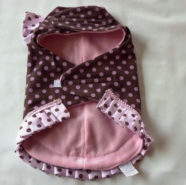 .Vestido de inverno forrado com Soft para cachorros e gatos