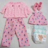 Conjunto roupinhas para boneca Bebê Reborn