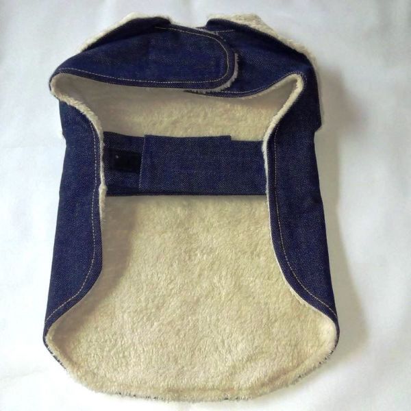 Roupa capa jeans para cachorros e gatos