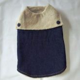 Roupa capa jeans para cachorros e gatos