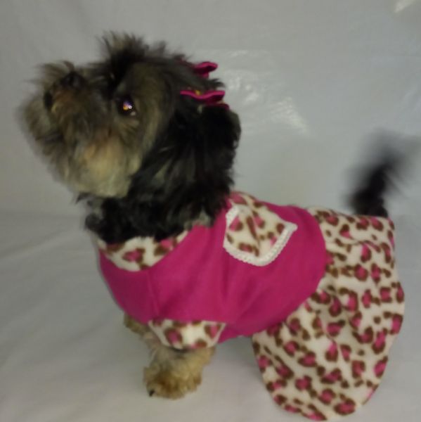Vestido Lili inverno para cachorros e gatos