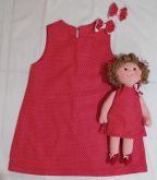 Conjunto Tal Mãe Tal Filha Vestido e Boneca